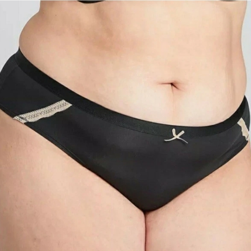 Cacique Panties Womens 30/32 Black Extra Soft Full Brief NEW - Picture 2 of 7